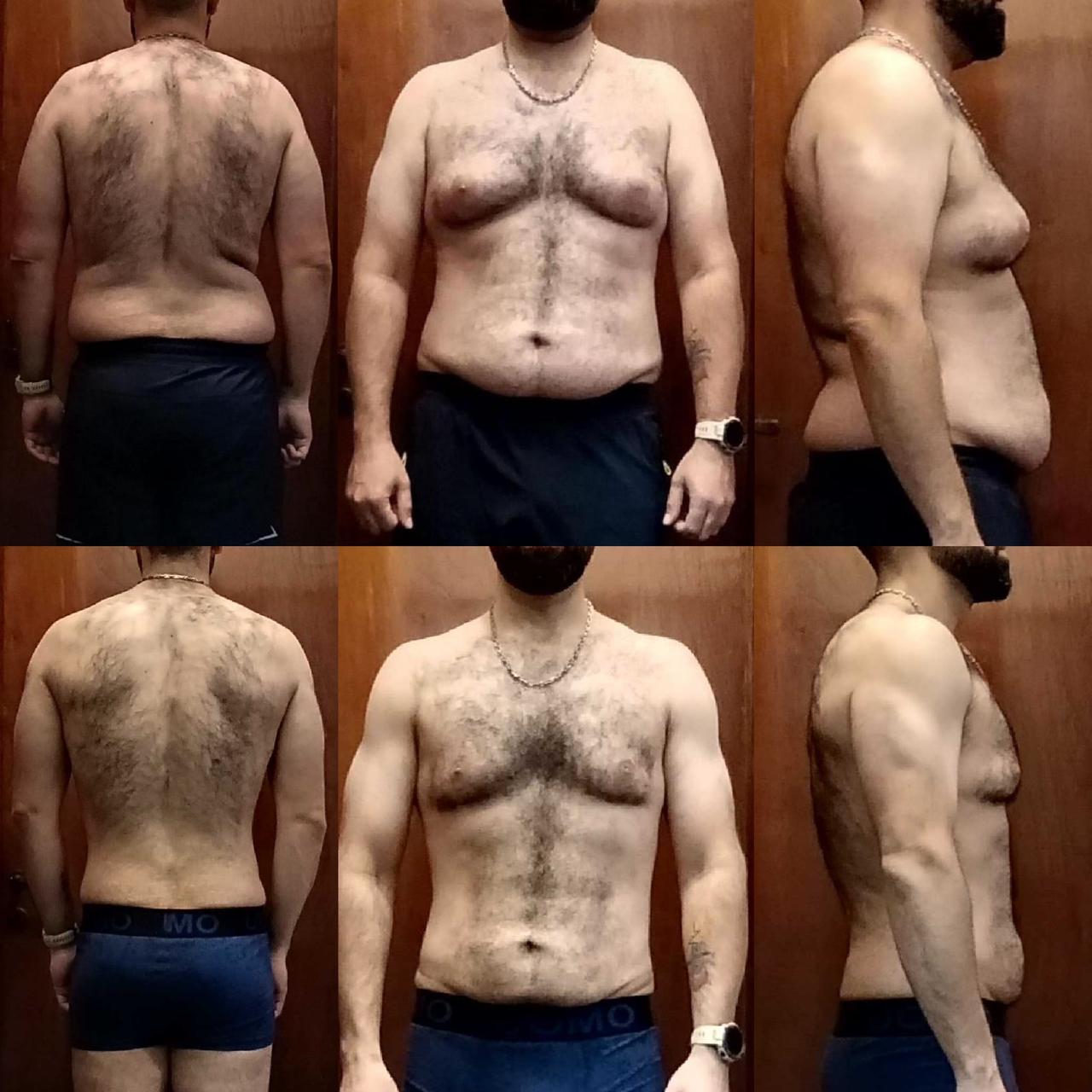 Antes y después — Eduardo, 35 años · Programador