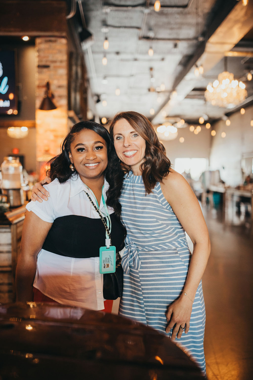 A mother and Bereaved Together Founder, Lisa Price, posing for a photo at an event