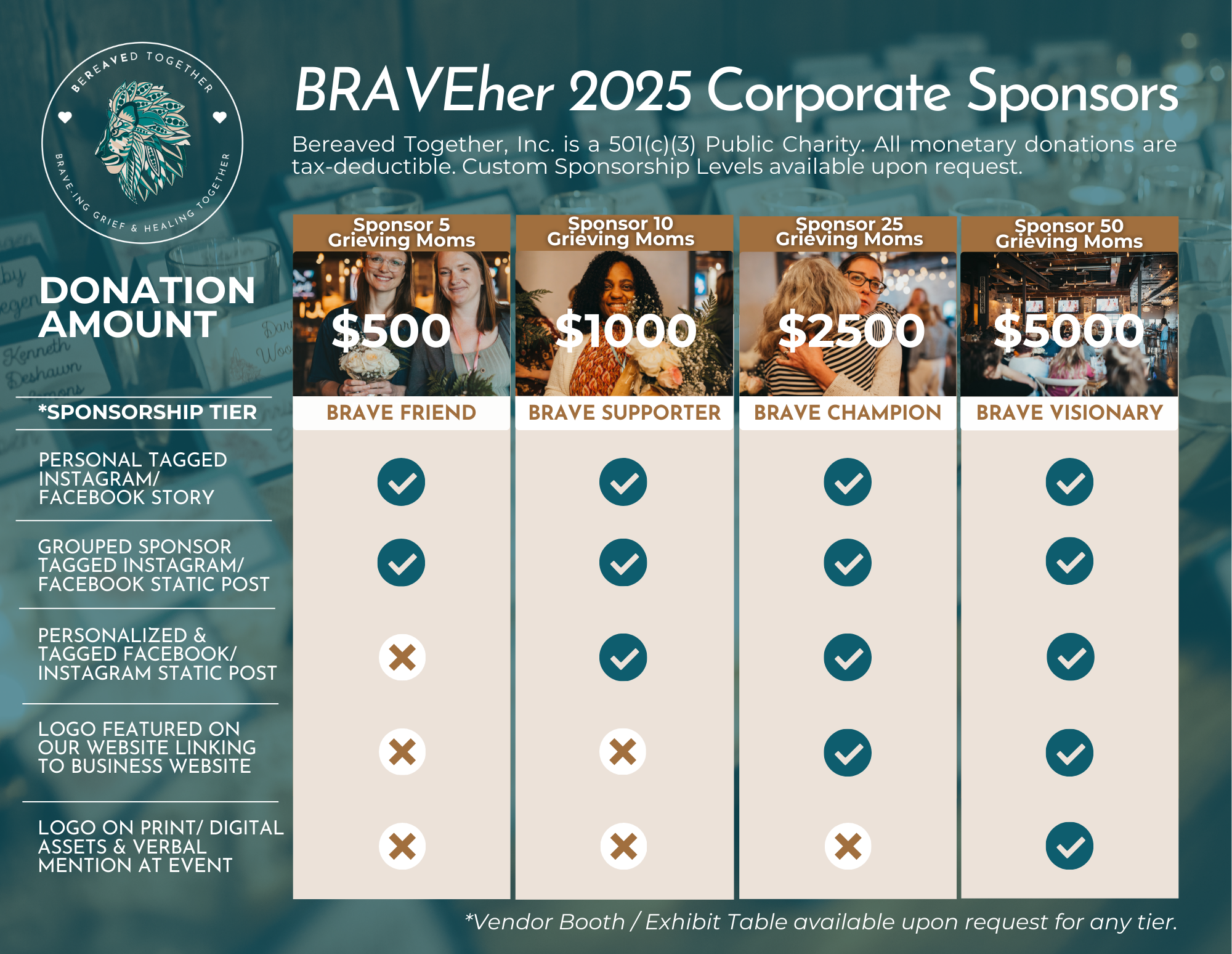 BRAVEher2025 sponsorship opportunities