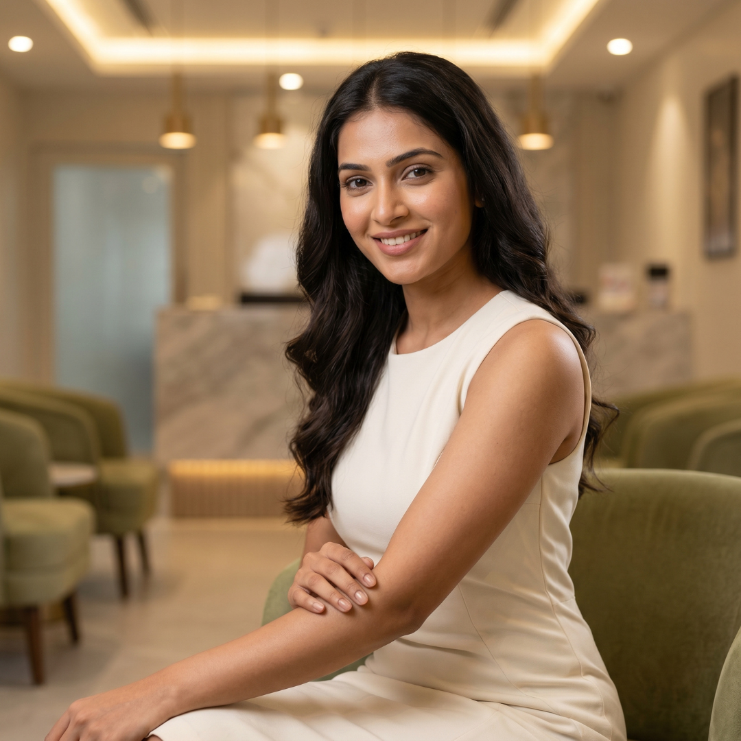Glowing skin after Laser Hair Reduction treatment