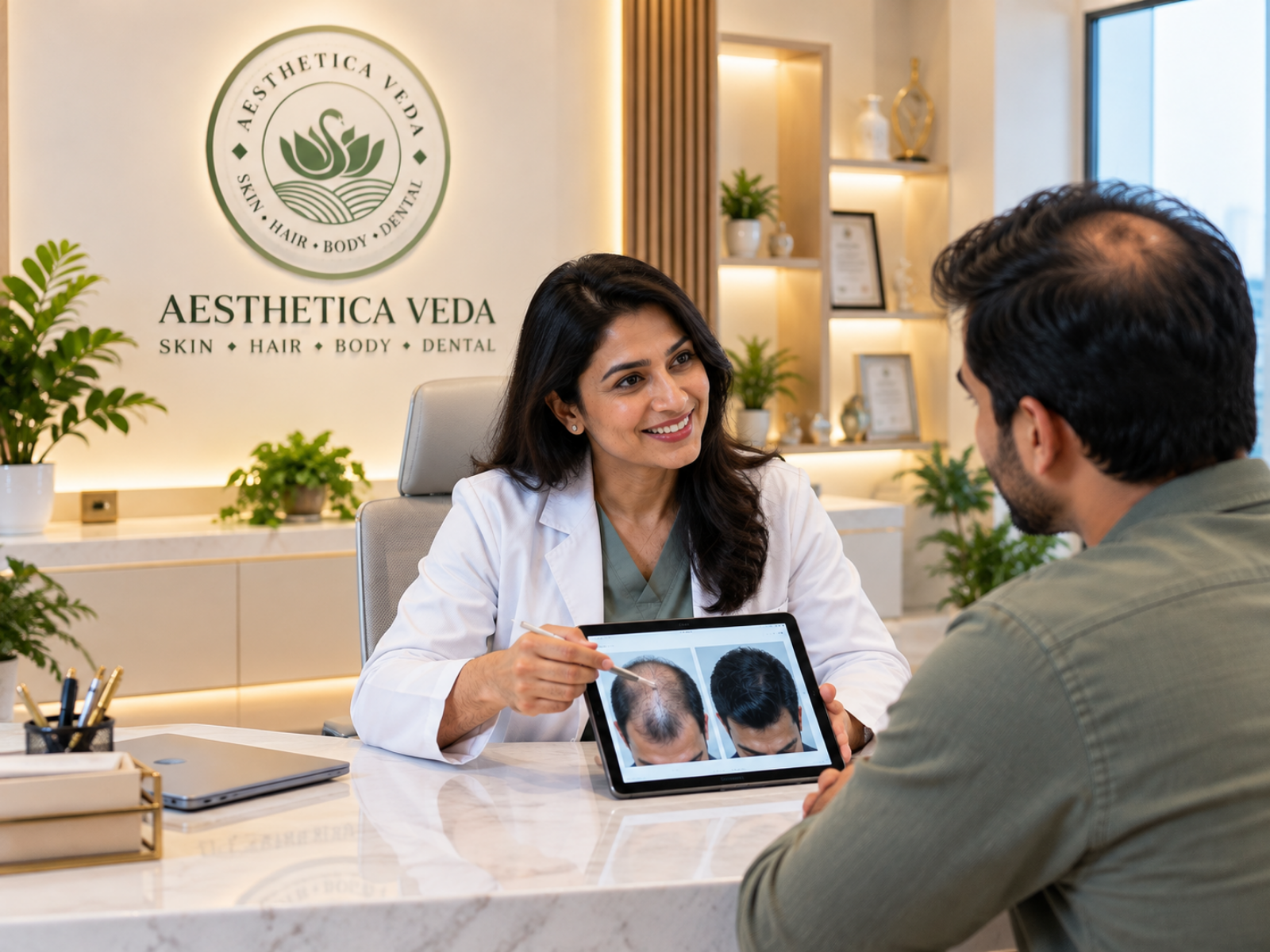 Doctor consultation at Aesthetica Veda