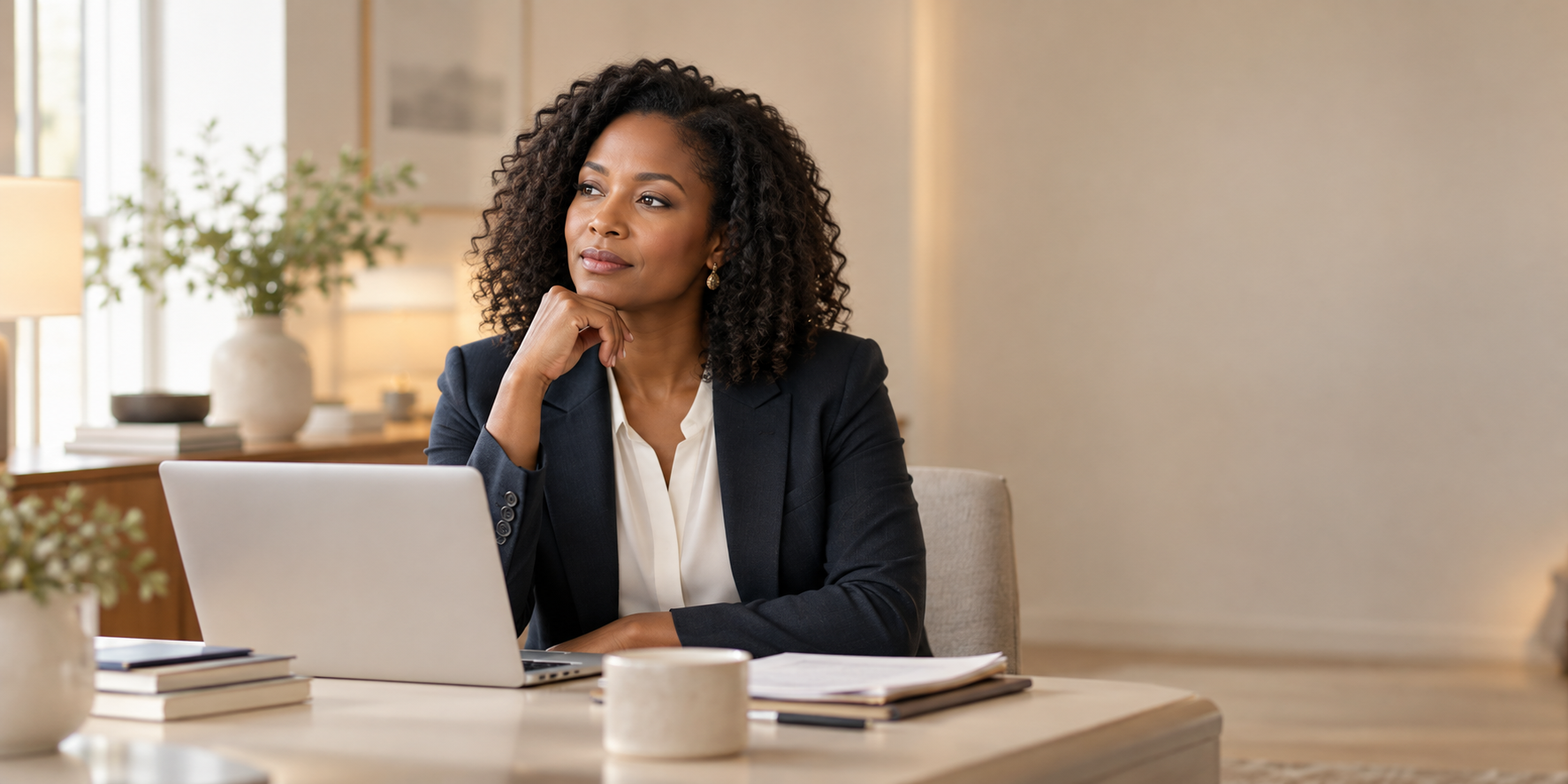 Executive assistant considering the changing demands of her role