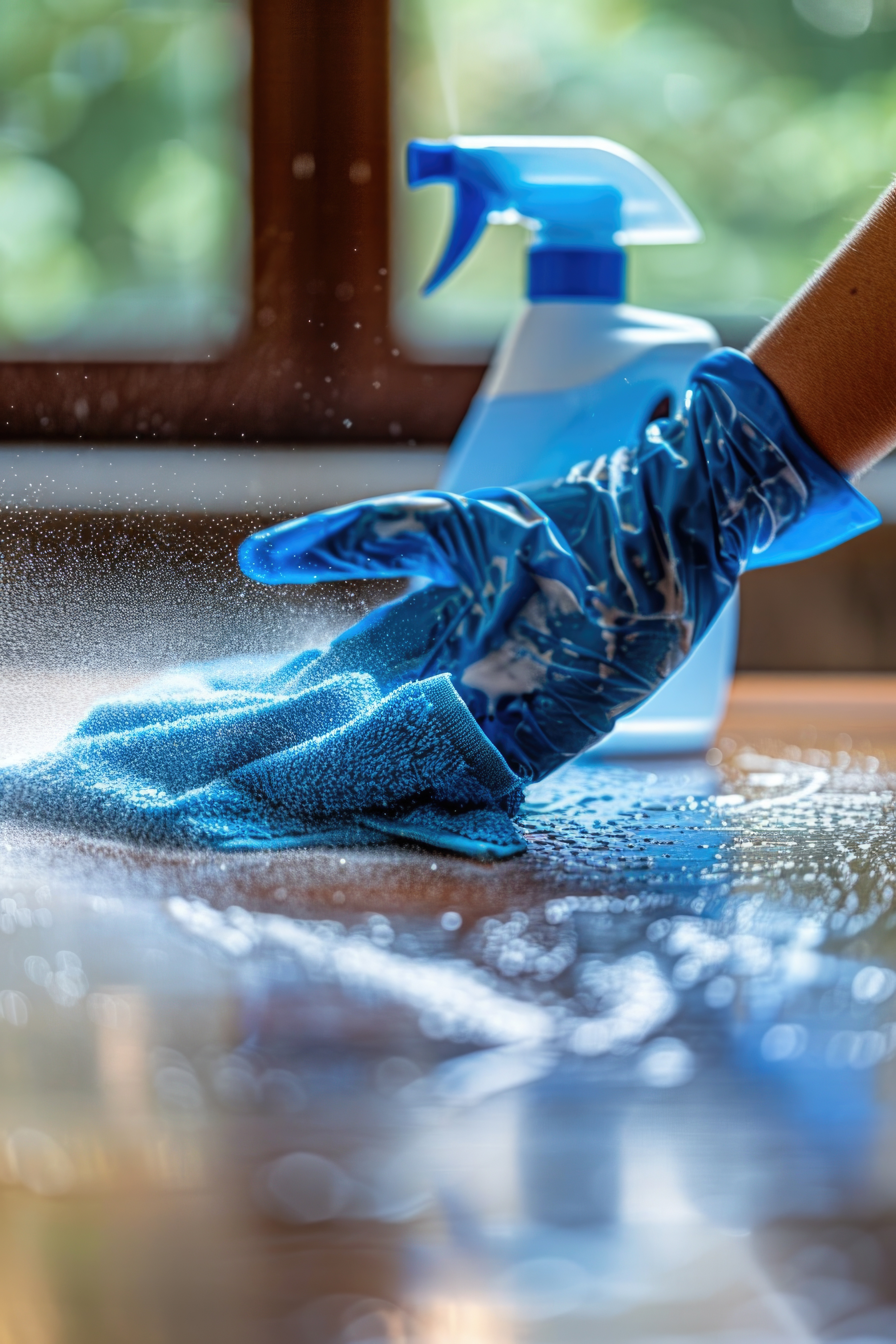 Professional cleaning team