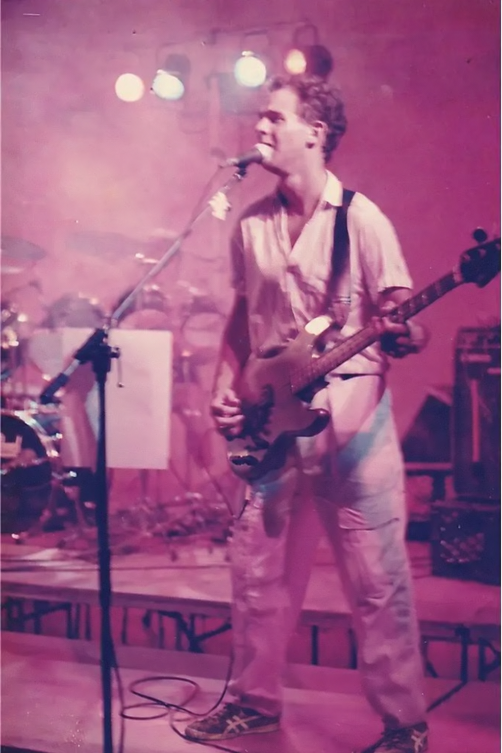Vance morris on stage with band in tigers