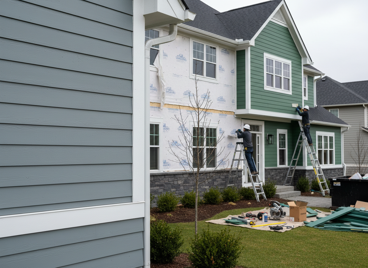 Updated siding exterior