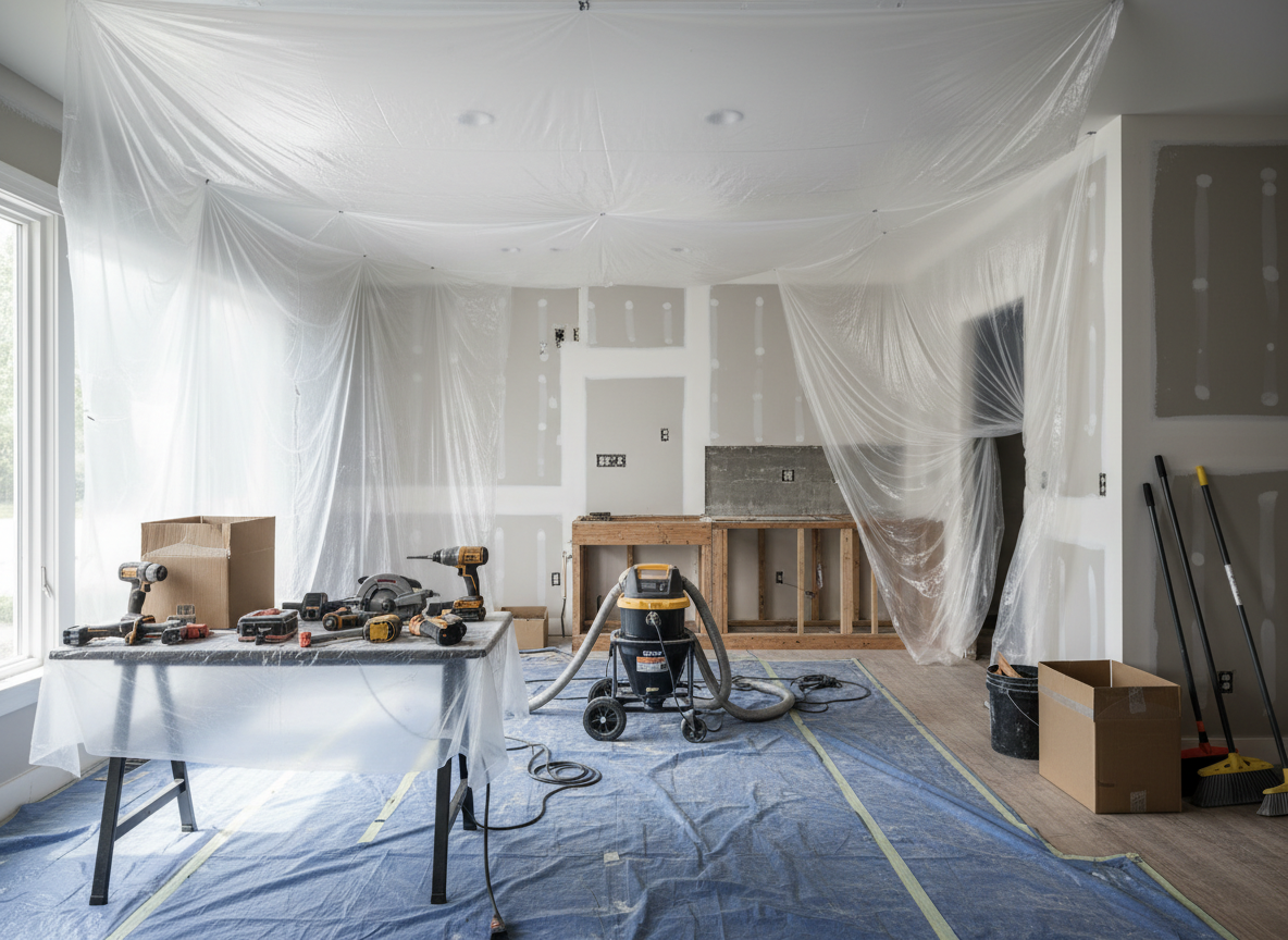 Professionally managed interior construction for a custom home project in Mississippi