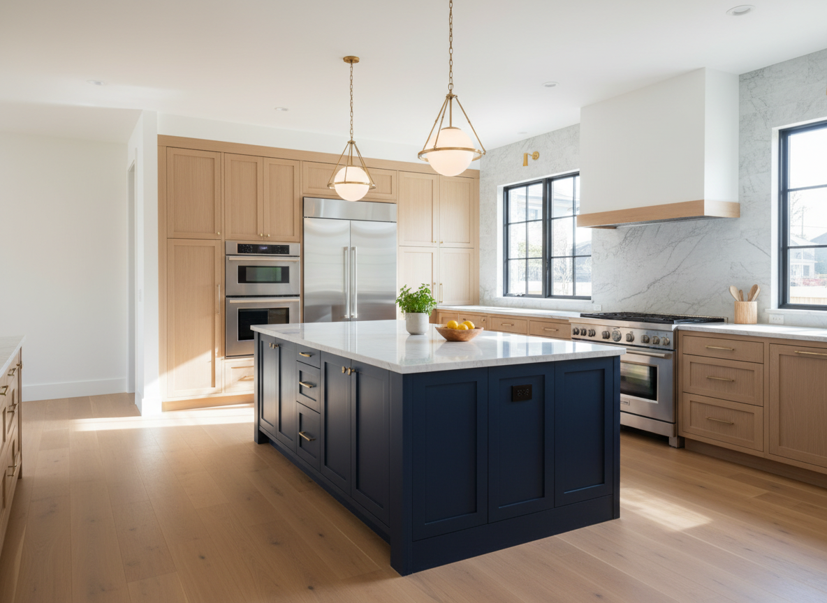 Modern kitchen remodel with premium finishes