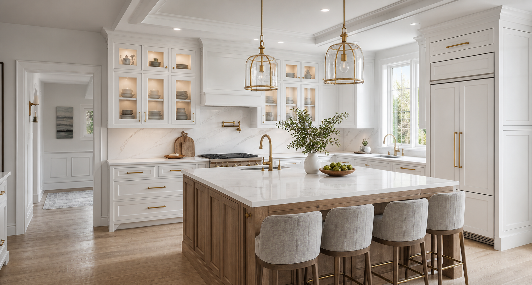 Bright kitchen design preview