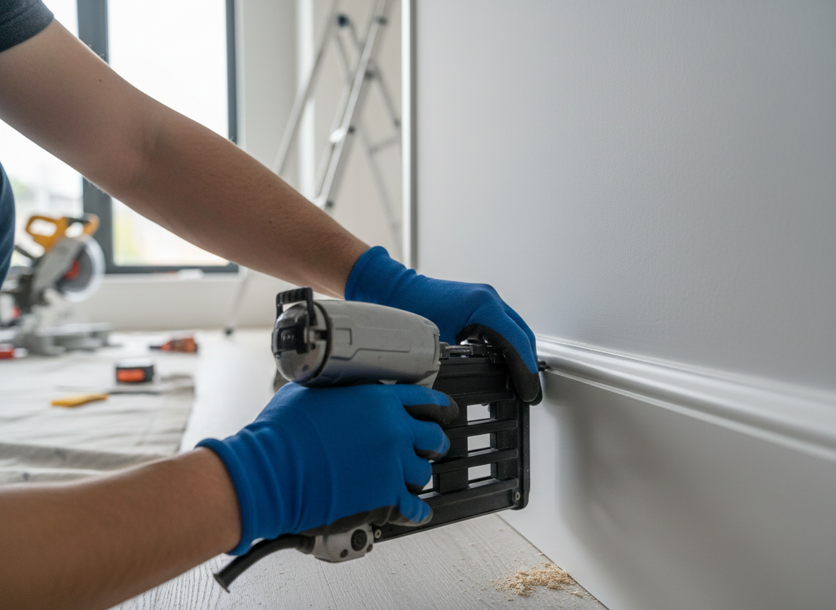 Trim doors and molding painting