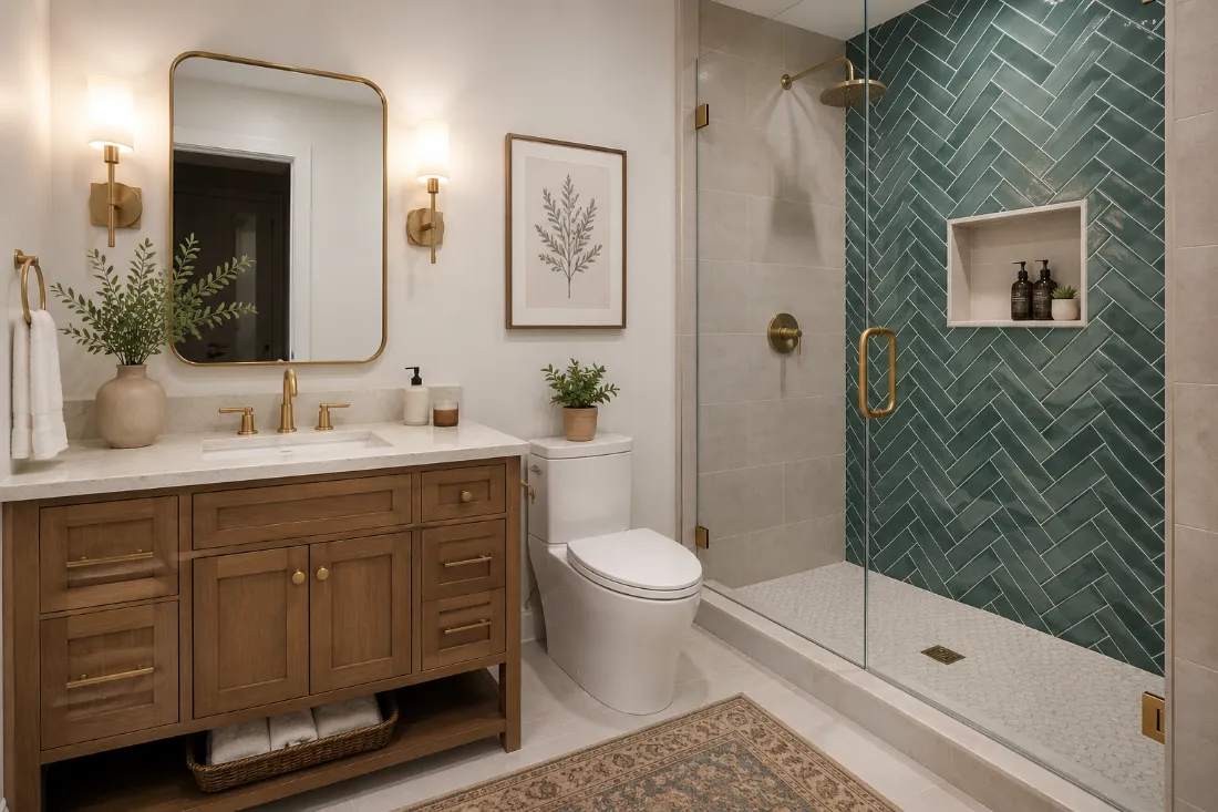 Finished bathroom remodel