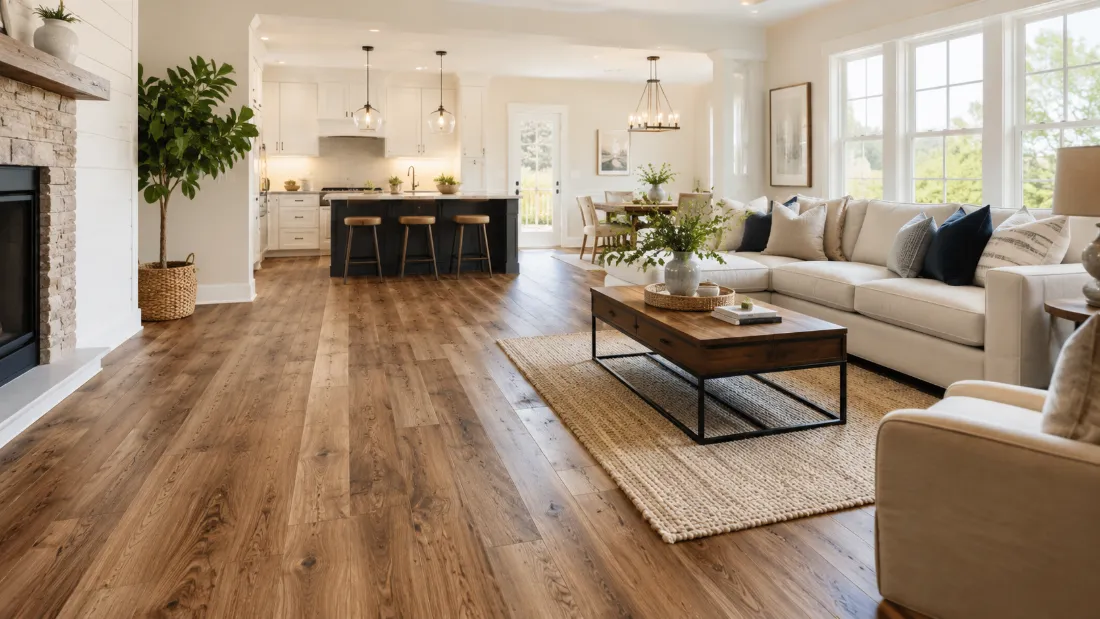 Finished residential flooring