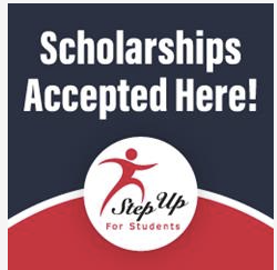 Step Up for Students - Scholarships Accepted Here badge
