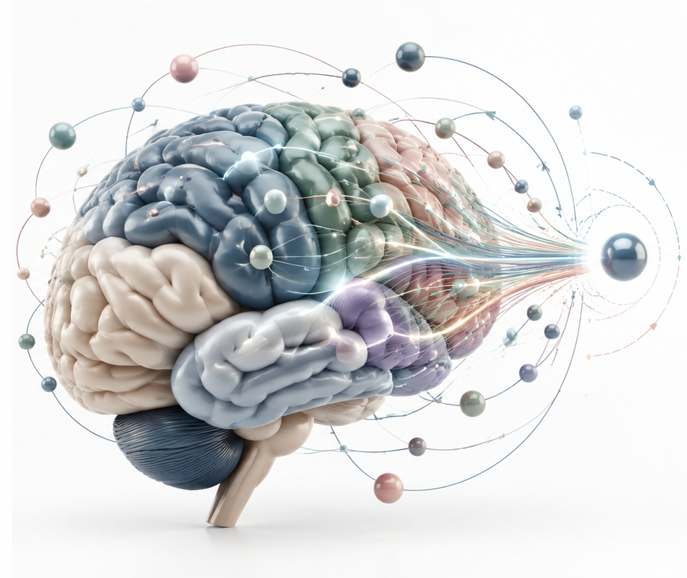 Conceptual brain illustration representing ADHD