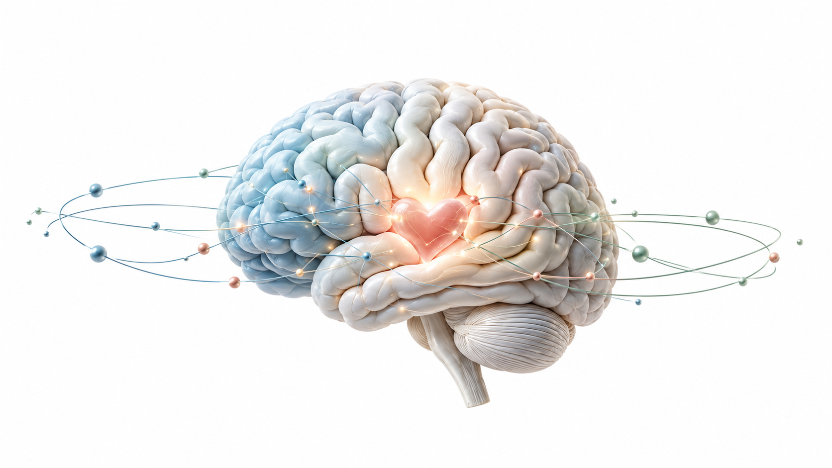 Conceptual brain illustration representing autism and relationships