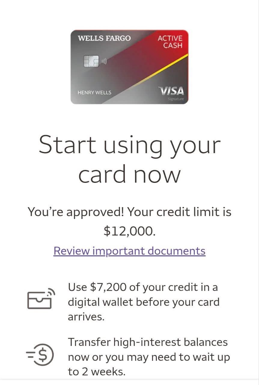 Client credit result