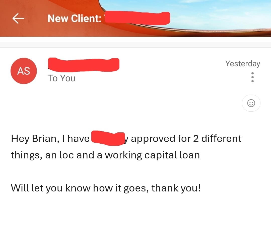 Client credit result