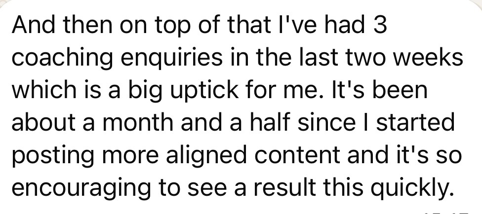 Client feedback screenshot — My Client, R