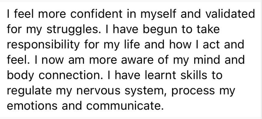 Client feedback screenshot — My Client, F