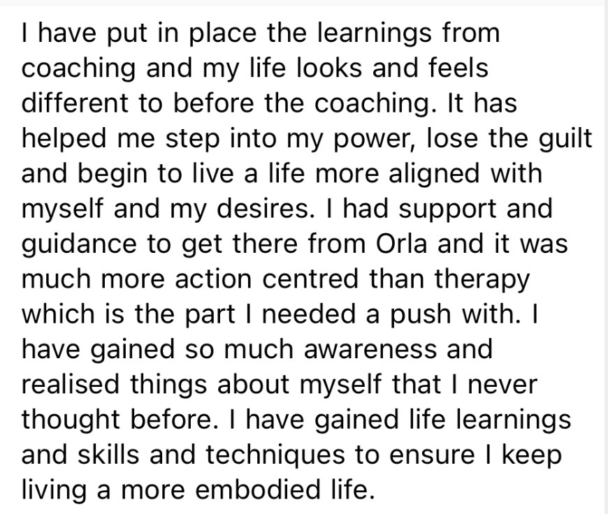 Orla Swan — qualifications and training
