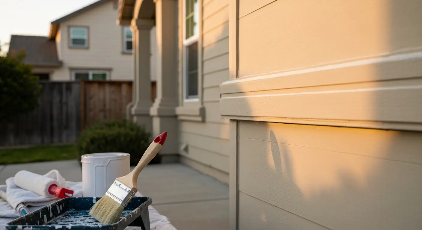 Exterior painting in Manteca neighborhood