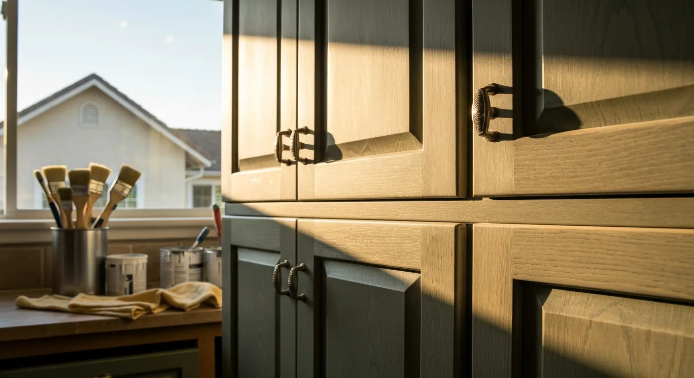 Cabinet painting and refinishing