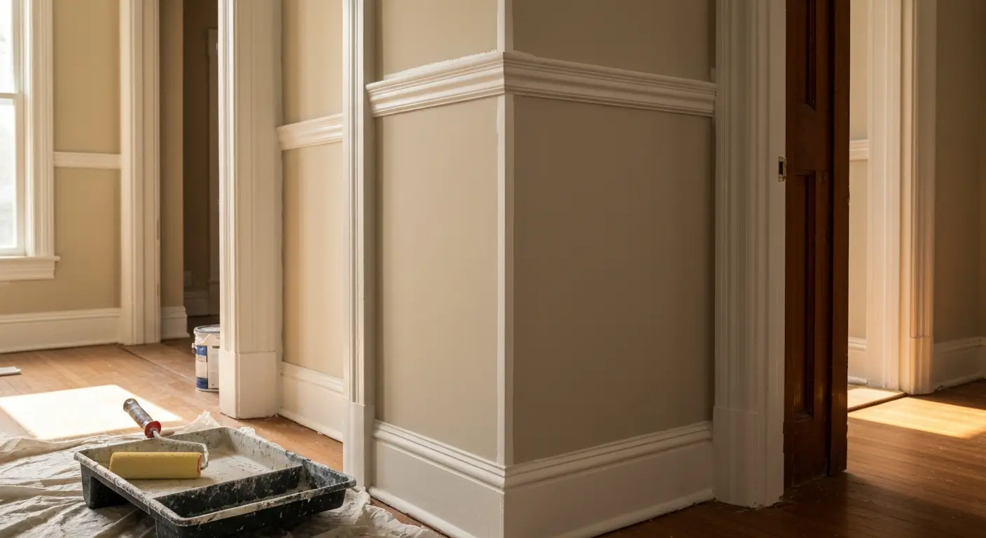 Interior painting in Stockton home