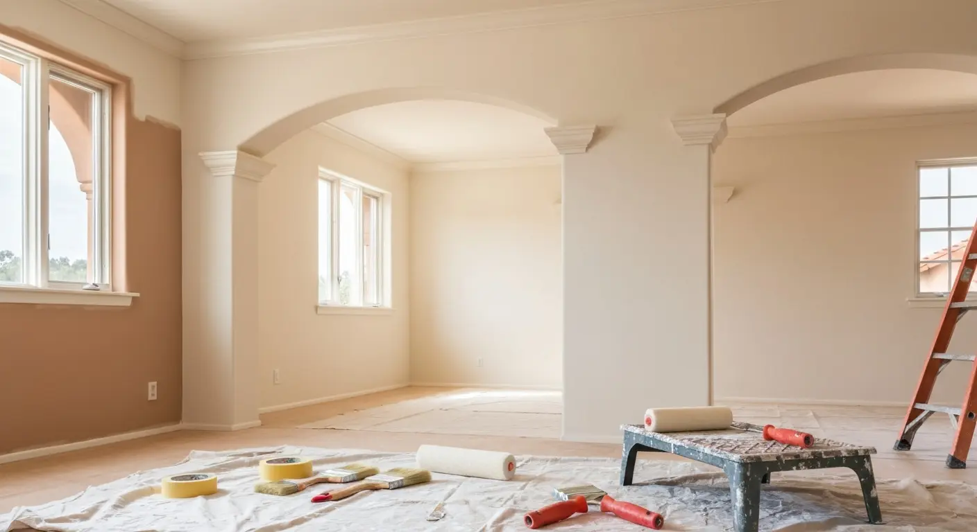 Interior painting project in Manteca