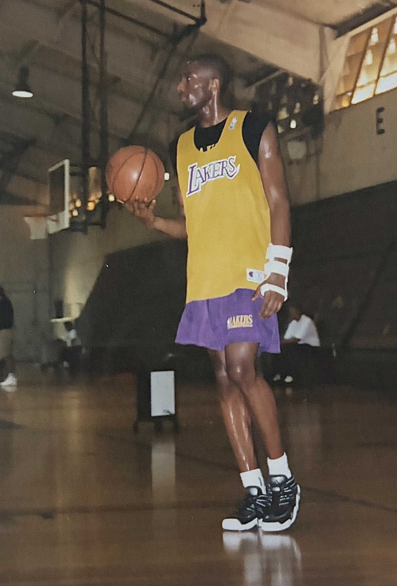 Kobe Bryant at the 1996 Lakers training camp in Hawaii.
