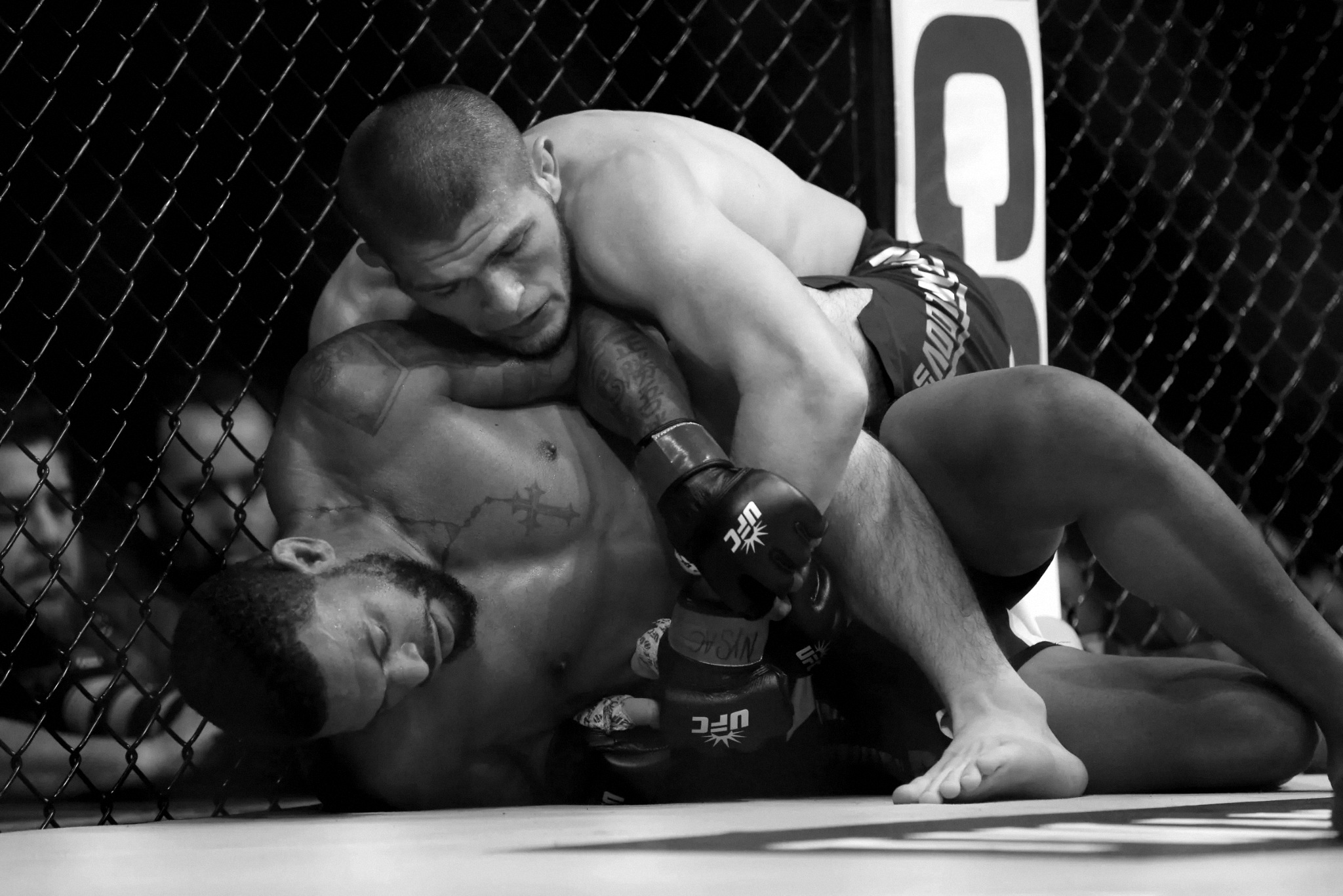 Khabib Nurmagomedov competing in UFC