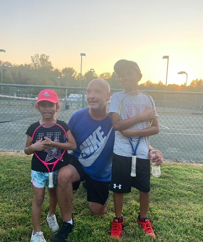 Tennis clinic for young beginners at Heroes Tennis Academy