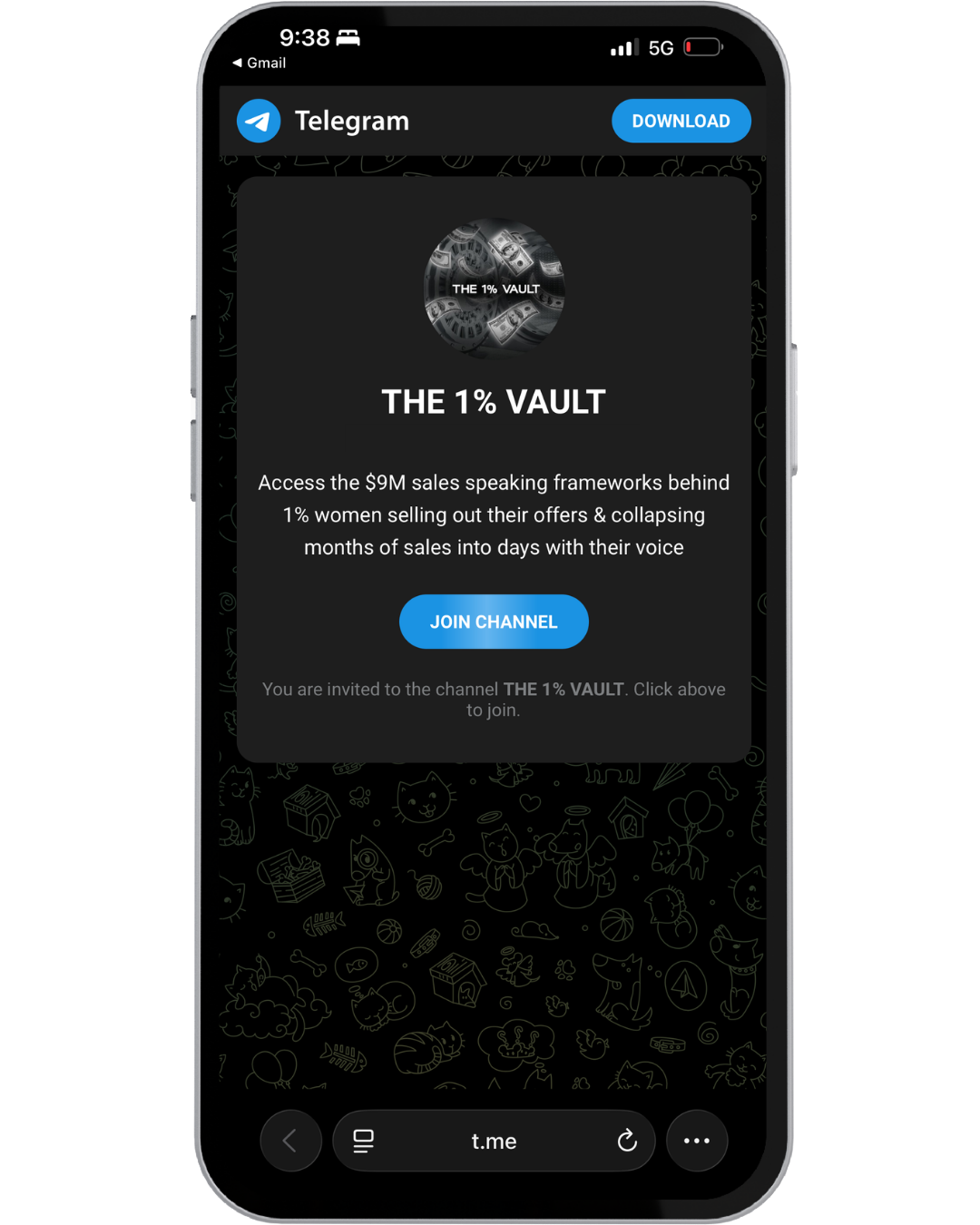 The 1% Vault Telegram