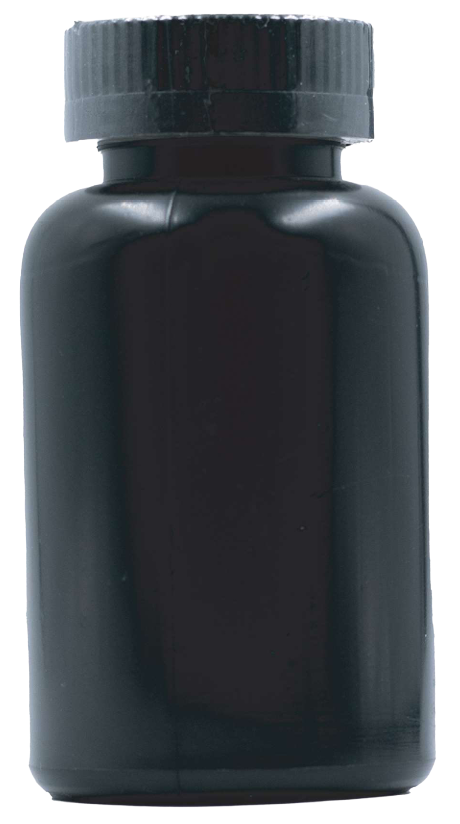Envase 150ml negro tapa negra