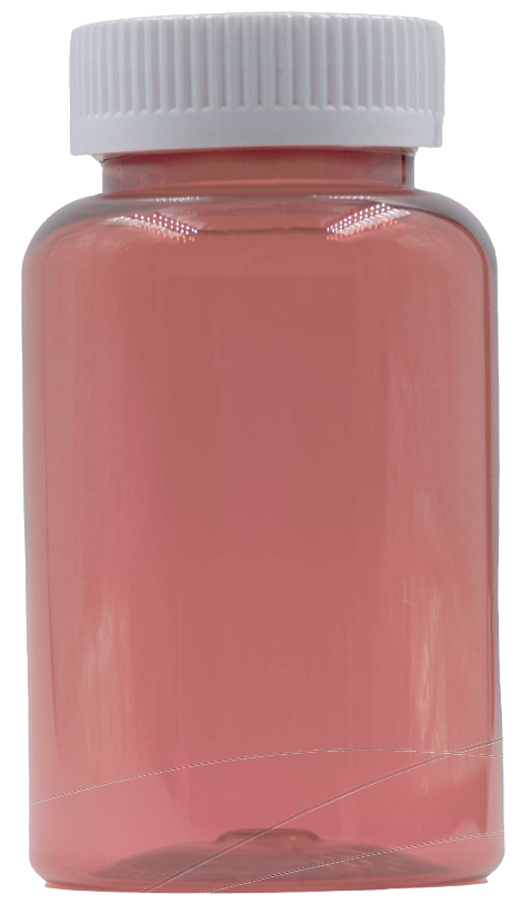 Envase 250ml rojo tapa blanca