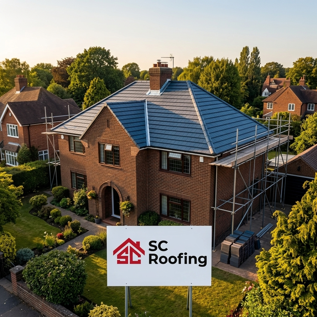 New roof installation