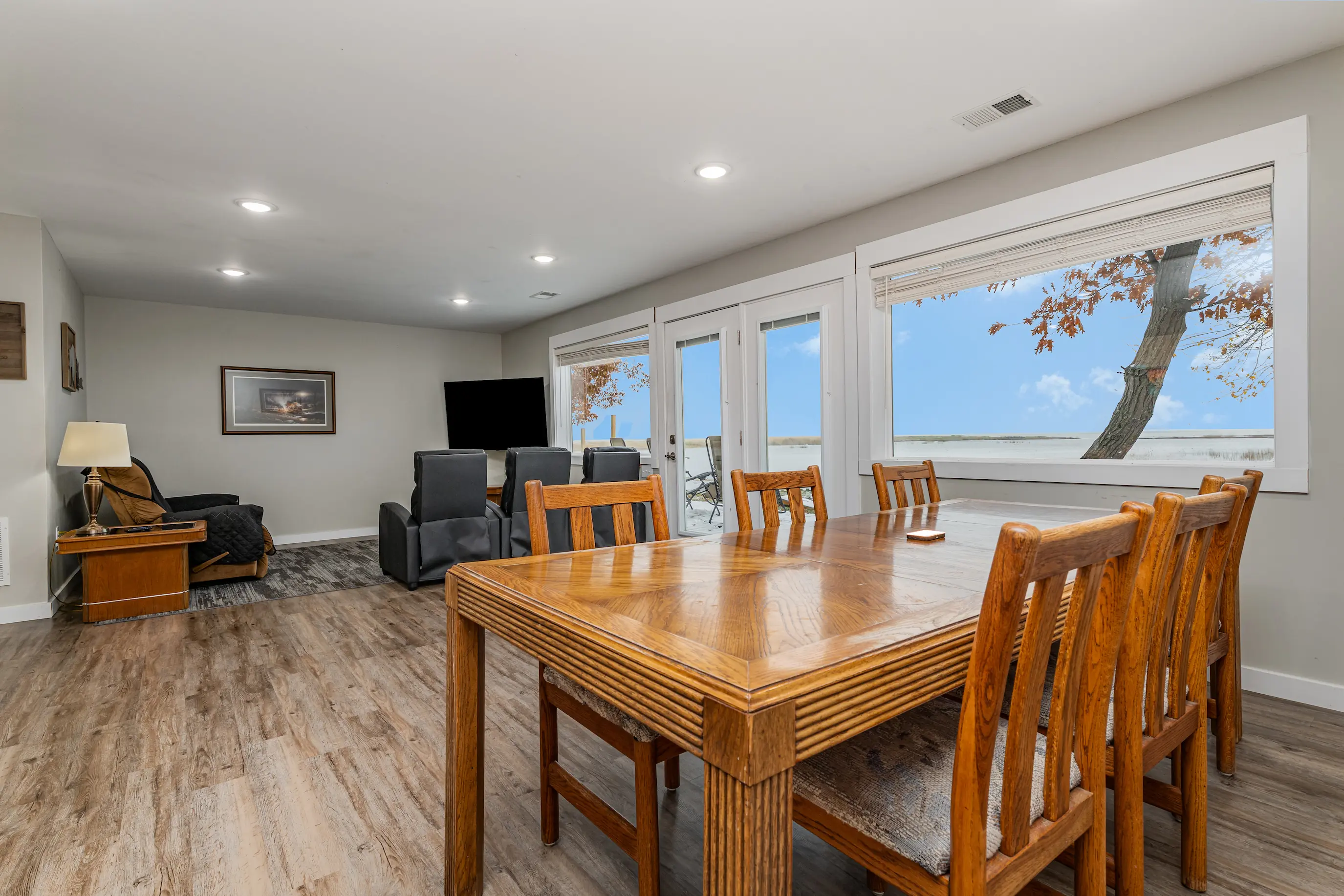 Scenic Lake Huron view from the dining room at Cozy Home II