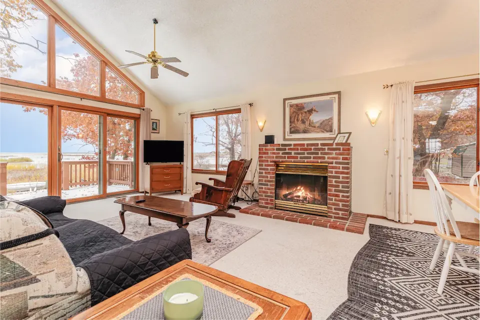 Lake Huron Cabin Living Room