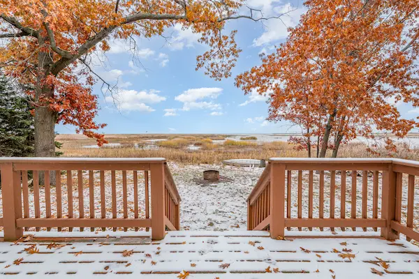 View from the deck — Au Gres Waterfront