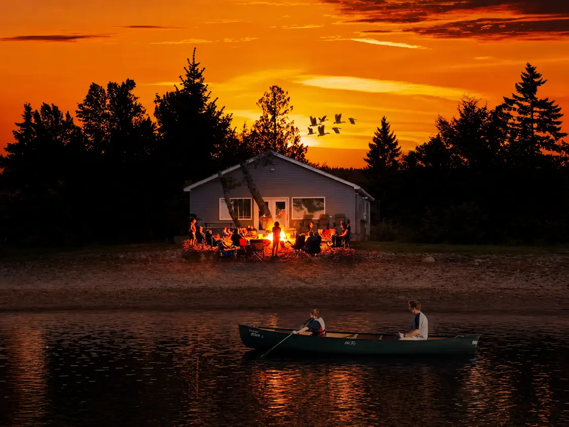 Cozy Home II Saginaw Bay sunset view