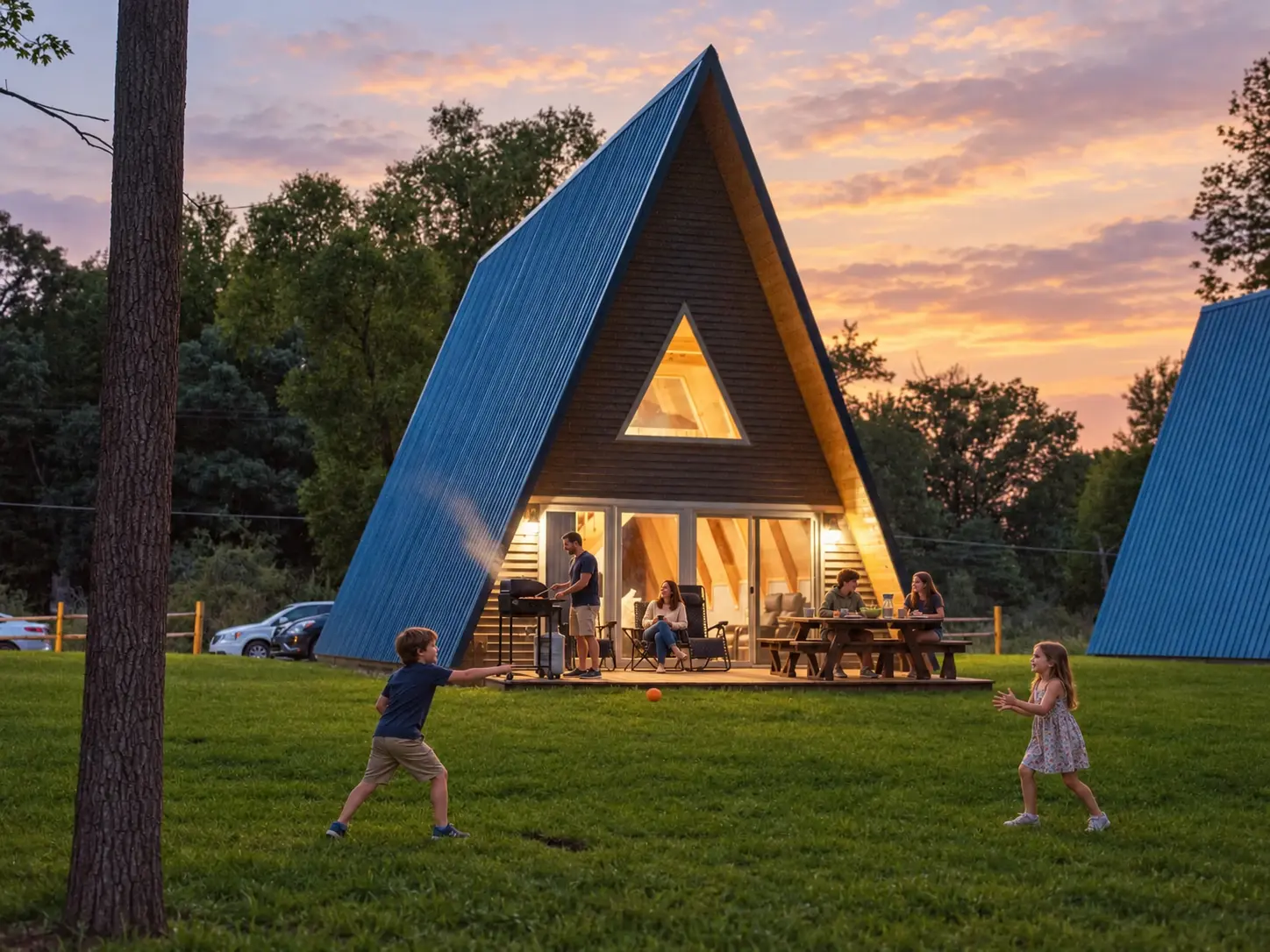 Stunning Sunrise Shore A-frame cabin with Lake Huron sunrise views
