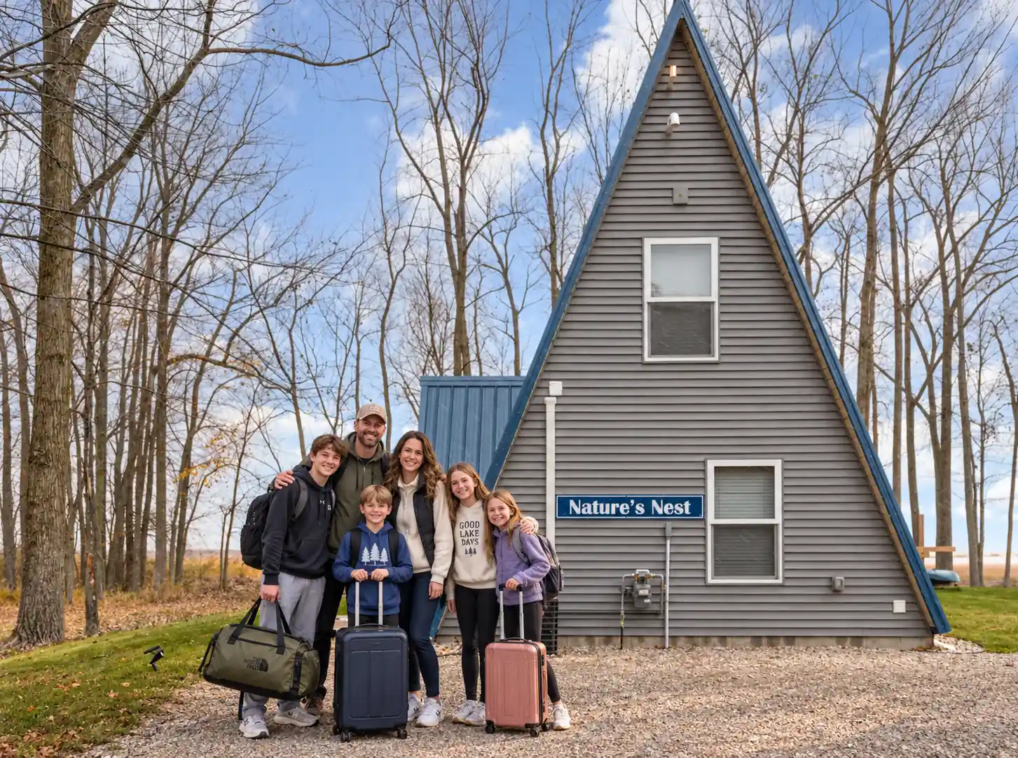 Nature's Nest A-Frame cabin