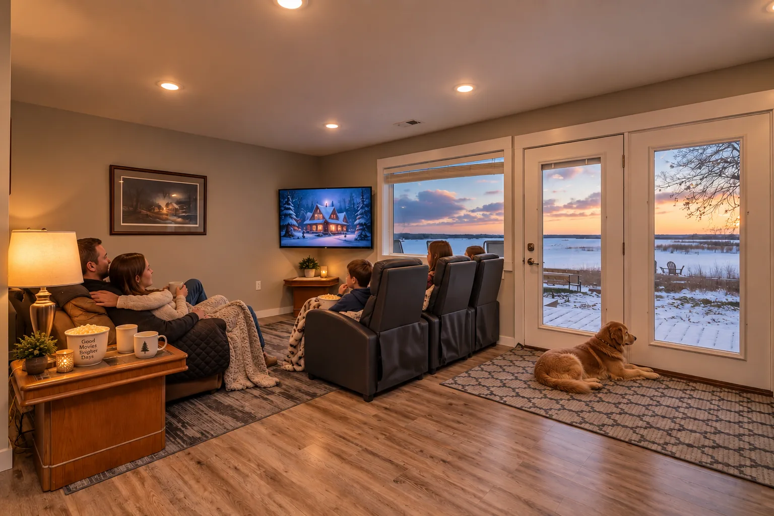 Cozy Home II waterfront cabin exterior