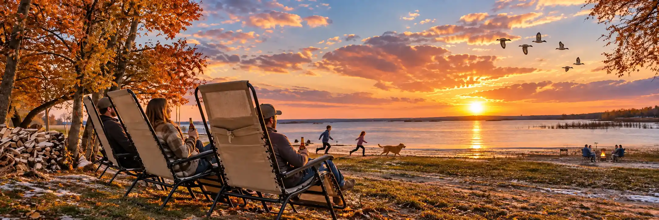 Lake Huron cabin rental shoreline in Au Gres Michigan