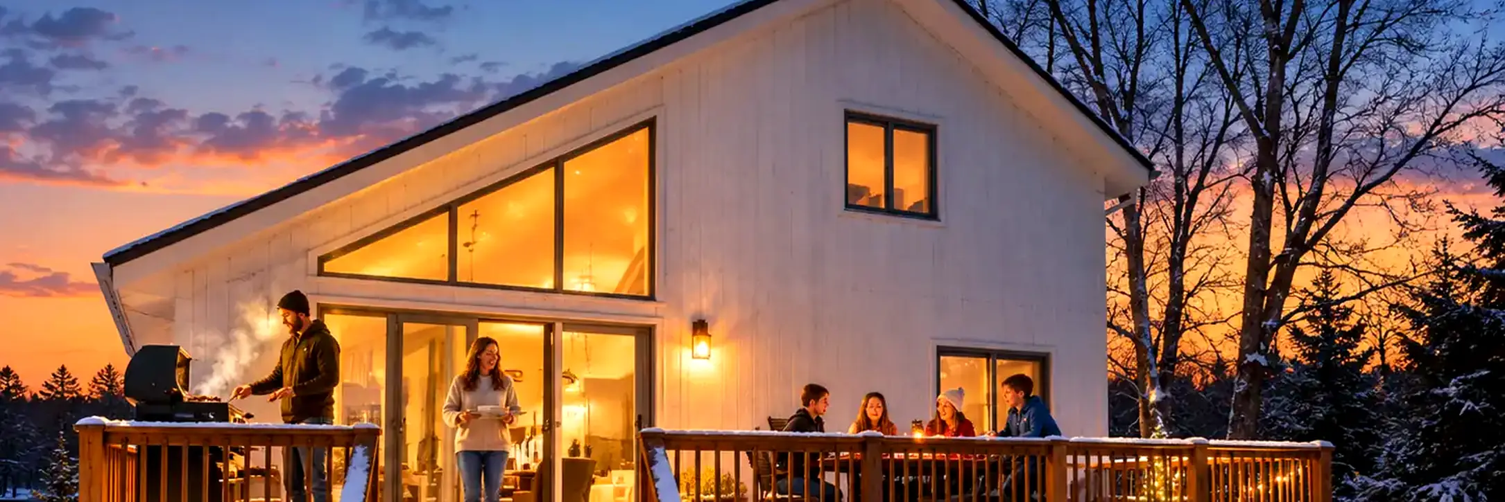 Lakeview & Wildlife in Au Gres — lakefront retreat at sunset