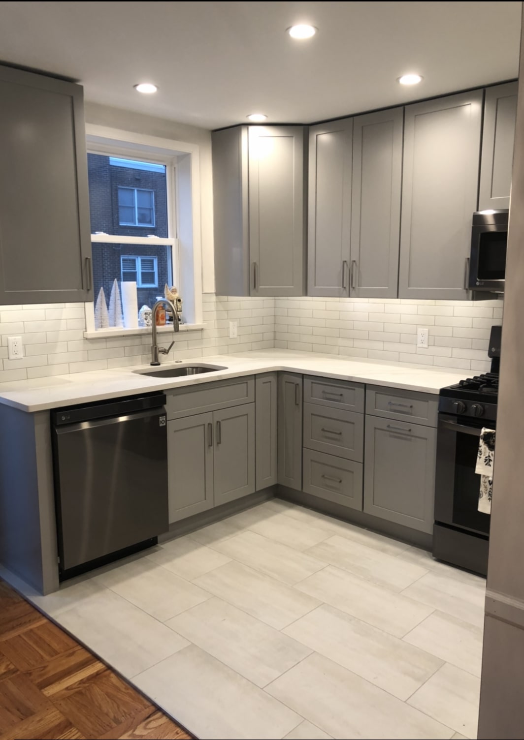 newly furnished formica cabinets on display