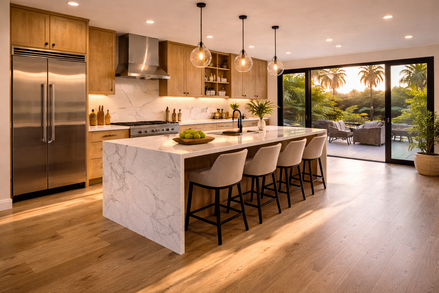 backyard adu los angeles property showing accessory dwelling unit with modern design and patio