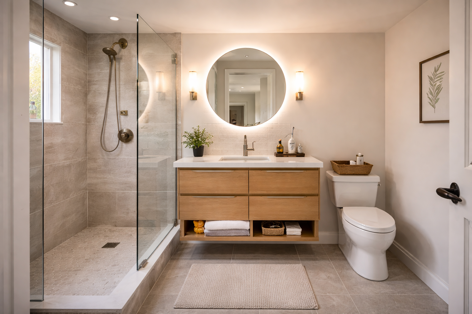 bathroom layout ideas los angeles modern bathroom with shower vanity and efficient spacing bathroom layout ideas los angeles modern bathroom with shower vanity and efficient spacing