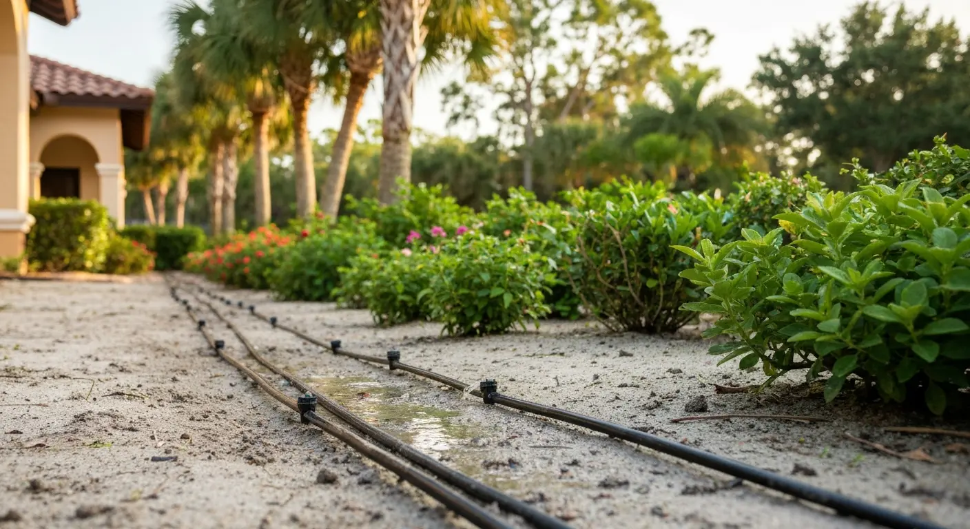 Drip irrigation installation