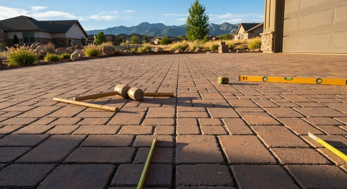 Paver installation in Palmer Ranch