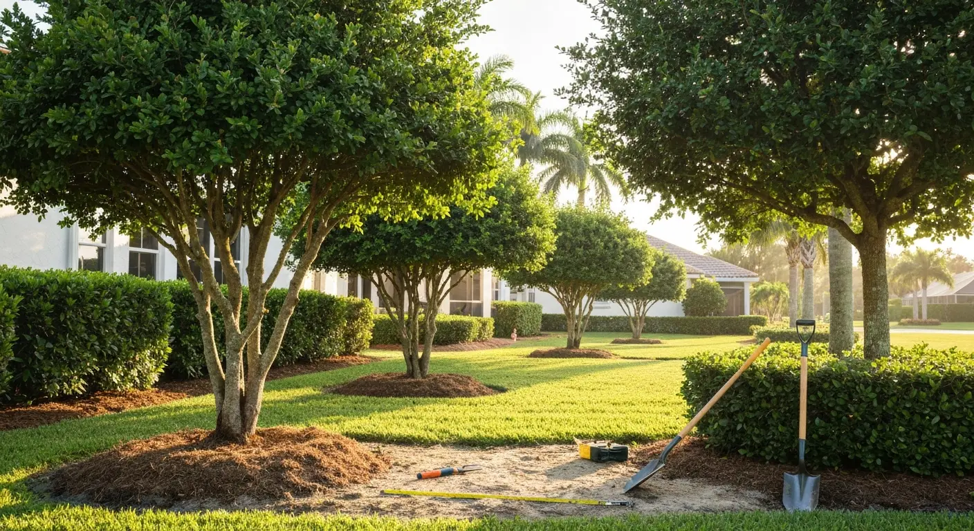 Shrub and tree installation