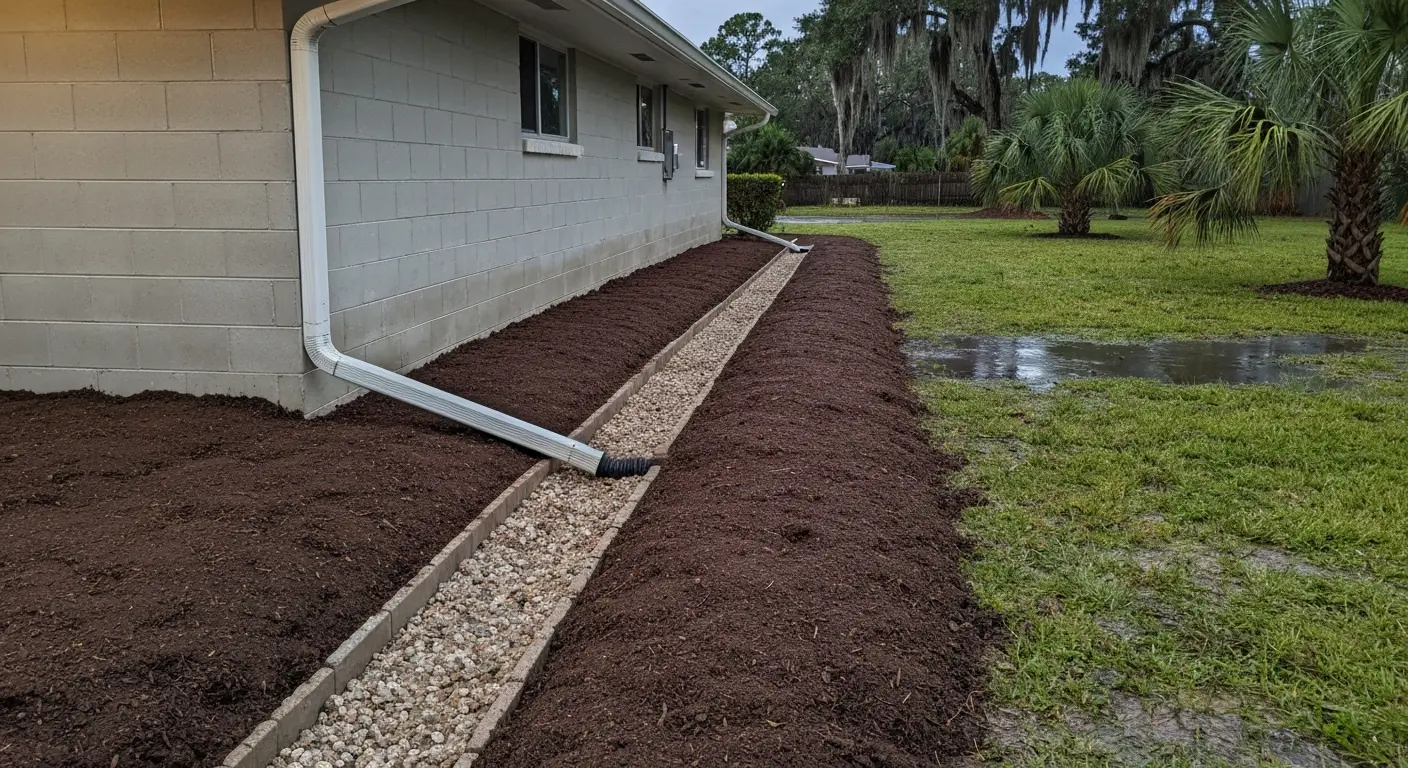 Drainage solution installation
